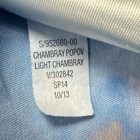 TEXAS STORMS Tie dye half button up shirt pockets upcycled by Impulsive Designs - Picture 14 of 14